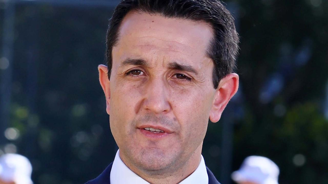 Premier David Crisafulli a media conference in Brisbane this week. Picture: NewsWire/Tertius Pickard
