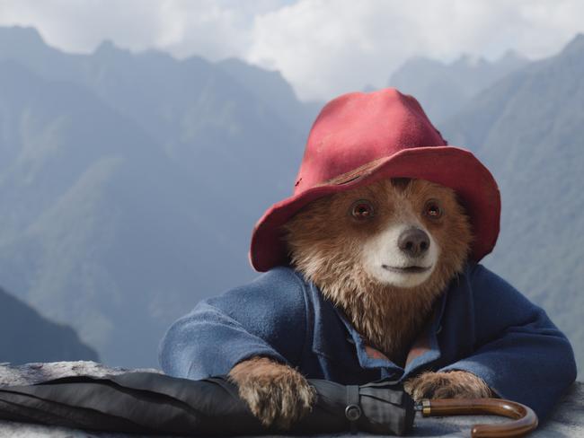 Paddington Bear (voiced by Ben Whishaw) in Paddington in Peru.