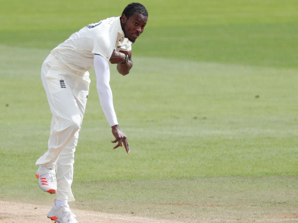 Jofra Archer’s withdrawal from the Ashes has fans disappointed. Picture: Alastair Grant/AFP