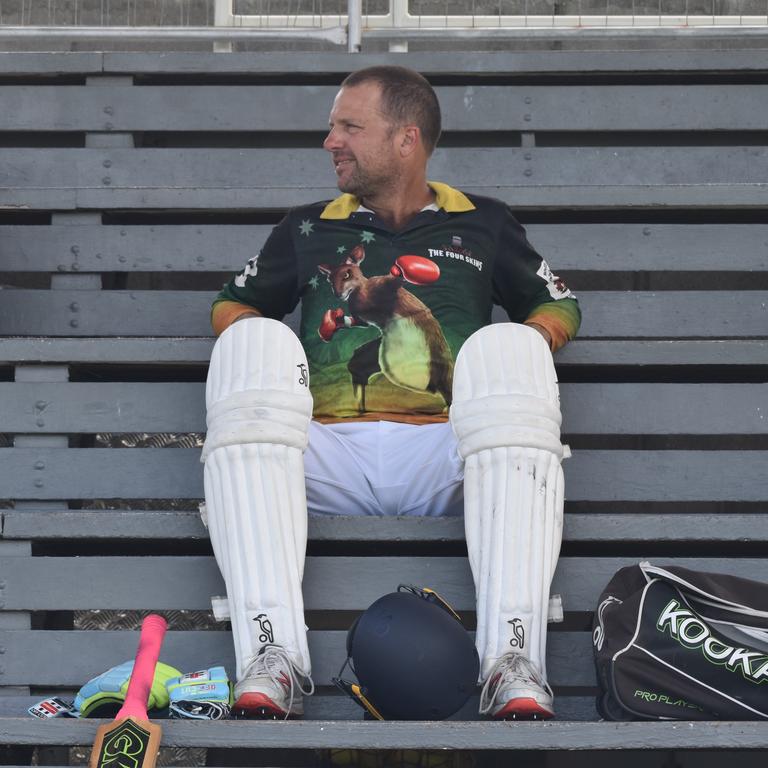 The Four Skins versus Got the Runs (first grade turf) at Rockhampton Cricket's Country Carnival on January 25, 2025.