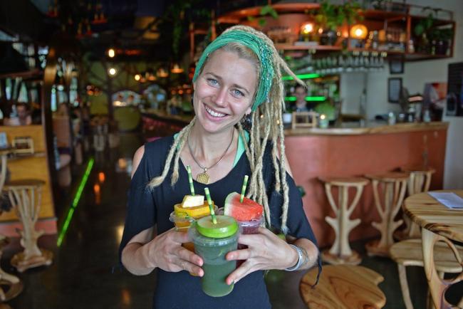 Kittea Ukkola, owner of Elixiba herbal bar and vegan restaurant on Ocean St. Photo Patrick Woods / Sunshine Coast Daily. Picture: Patrick Woods