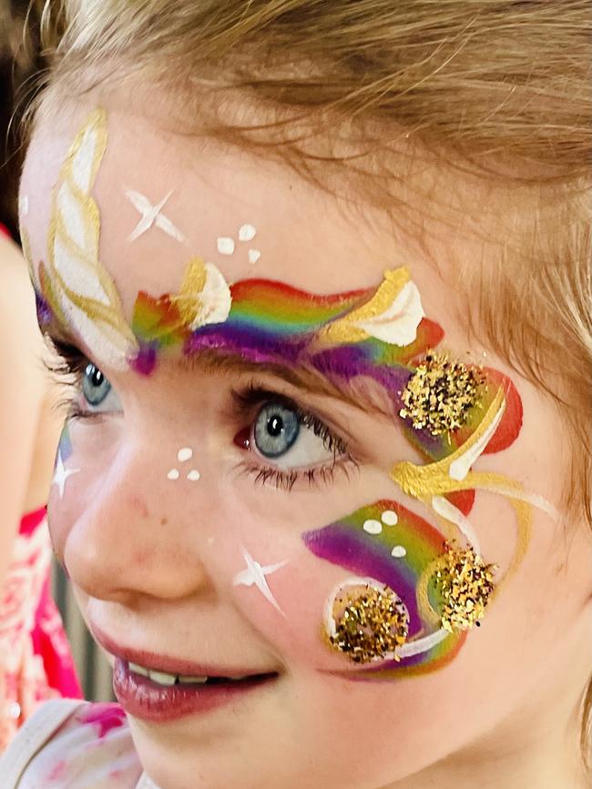 Tahlia Foster gets her face painted