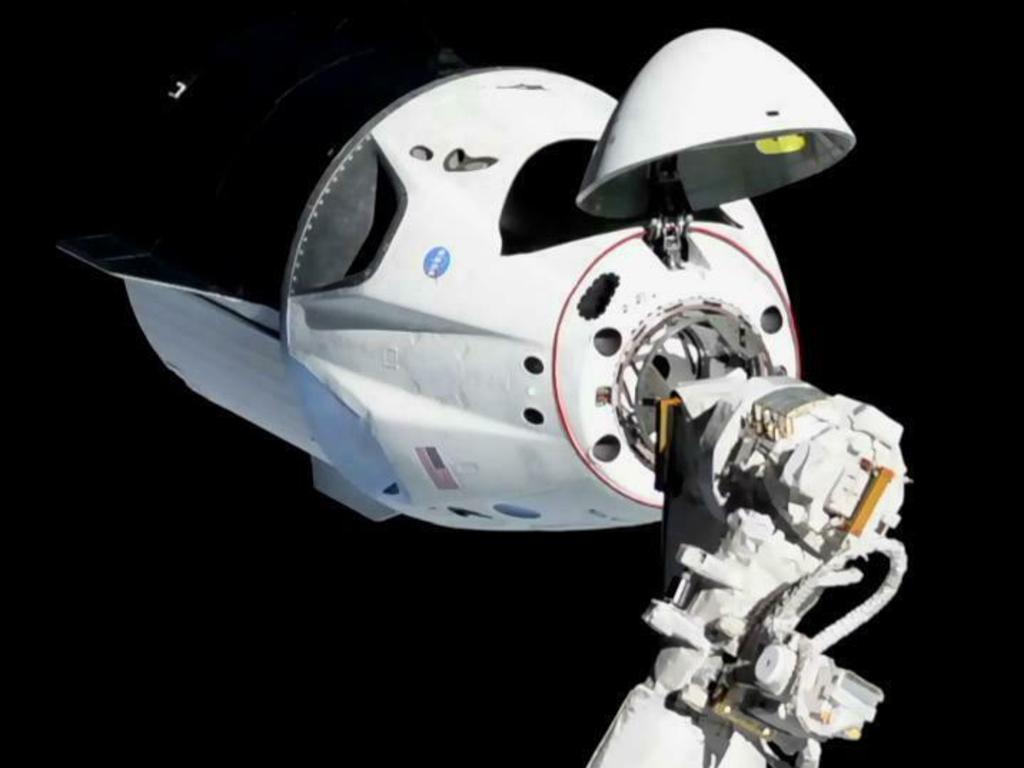 Space X: Capsule docks at International Space Station | news.com.au ...