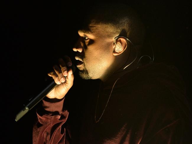 Best in the West ... Kanye West is having a big night. AFP PHOTO/ROBYN BECK