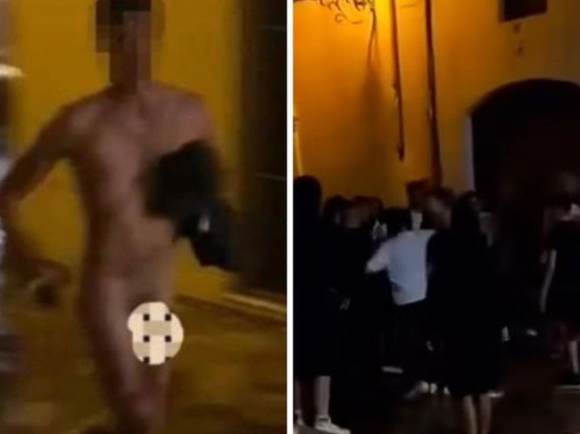 Aussie man bashed after stripping naked in historic Italian town