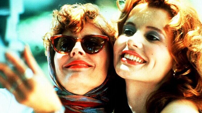 Susan Sarandon and Geena Davis in a scene from the 1991 film 'Thelma and Louise'.