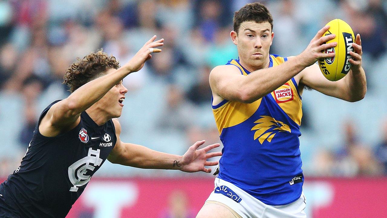 West Coast defender Jeremy McGovern. (Photo by Michael Dodge/Getty Images)