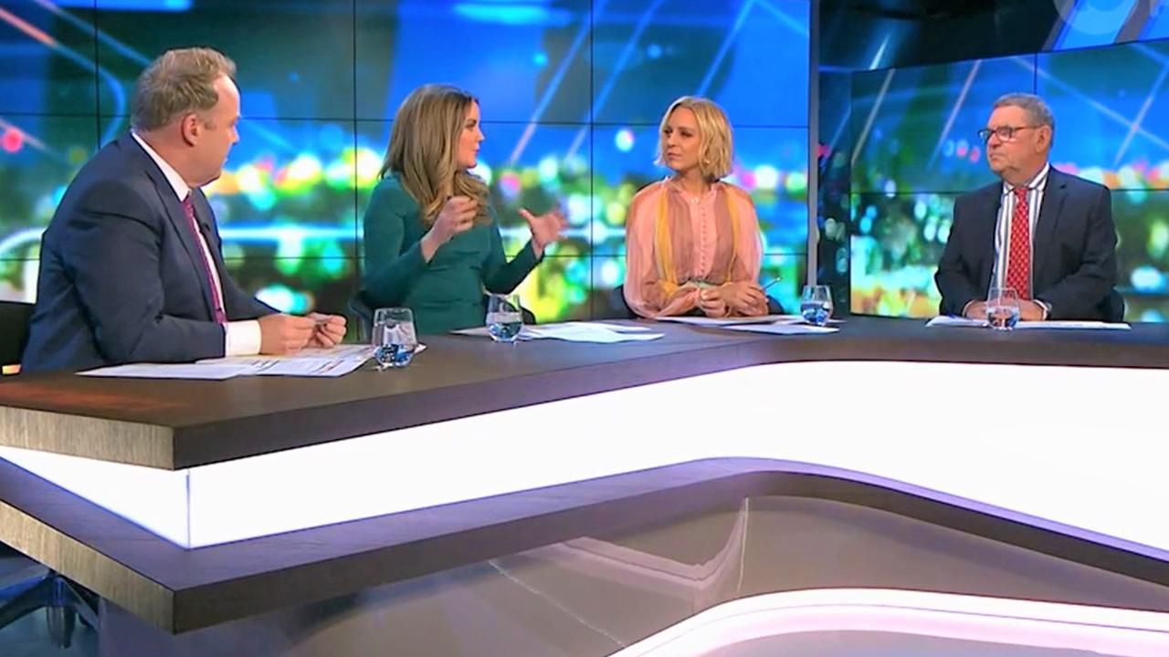 The Project hosts were discussing the flurry of lockdowns and border closures announced today. Picture: Channel 10.