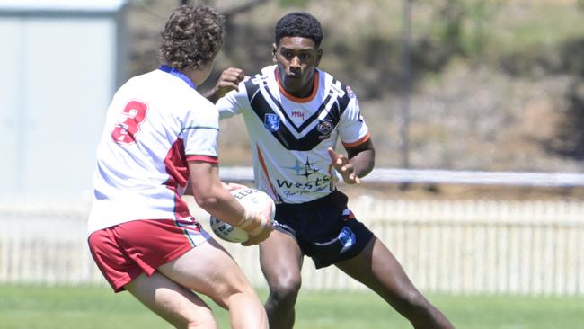 Josh Ratu scored the first try of the game. Picture: Martin Ollman