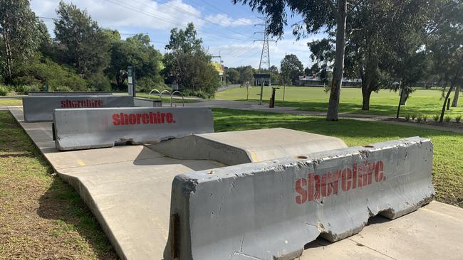 The Hawthorn skatepark now has concrete barriers to prevent people using it.