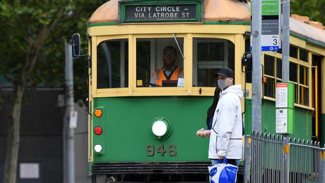 The public transport union says passengers should be encouraged to wait for the next appropriate service if safe social distancing can’t be ensured. Picture: AAP Image