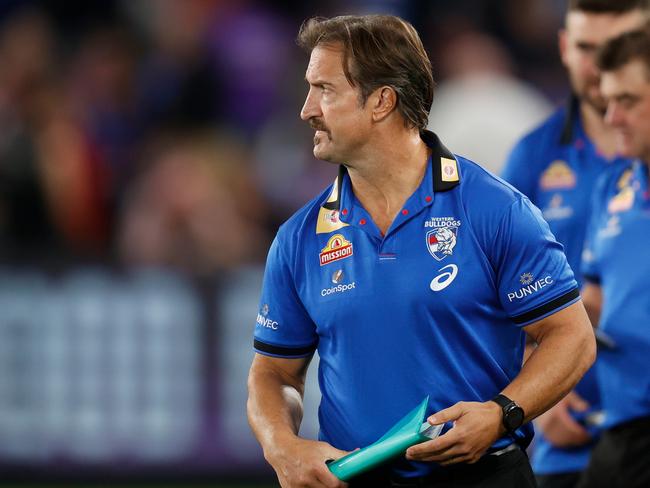 Luke Beveridge has not yet determined who will play in place of Hunter. Picture: Michael Willson/AFL Photos via Getty Images