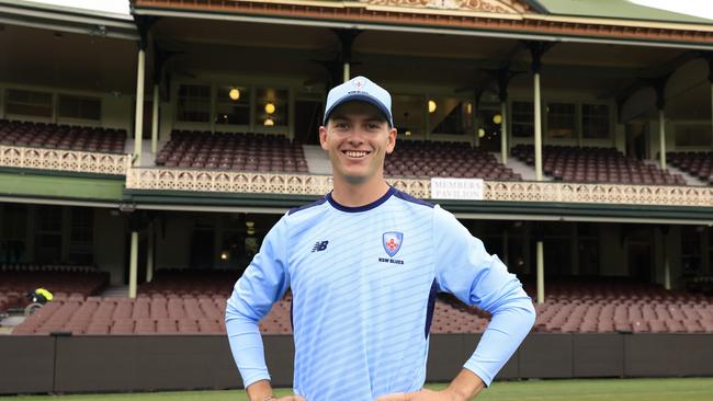 Baxter Holt poses for the NSW Blues before the Marsh One Day Cup, November 24, 2021. (Photo by Mark Evans/Getty Images)