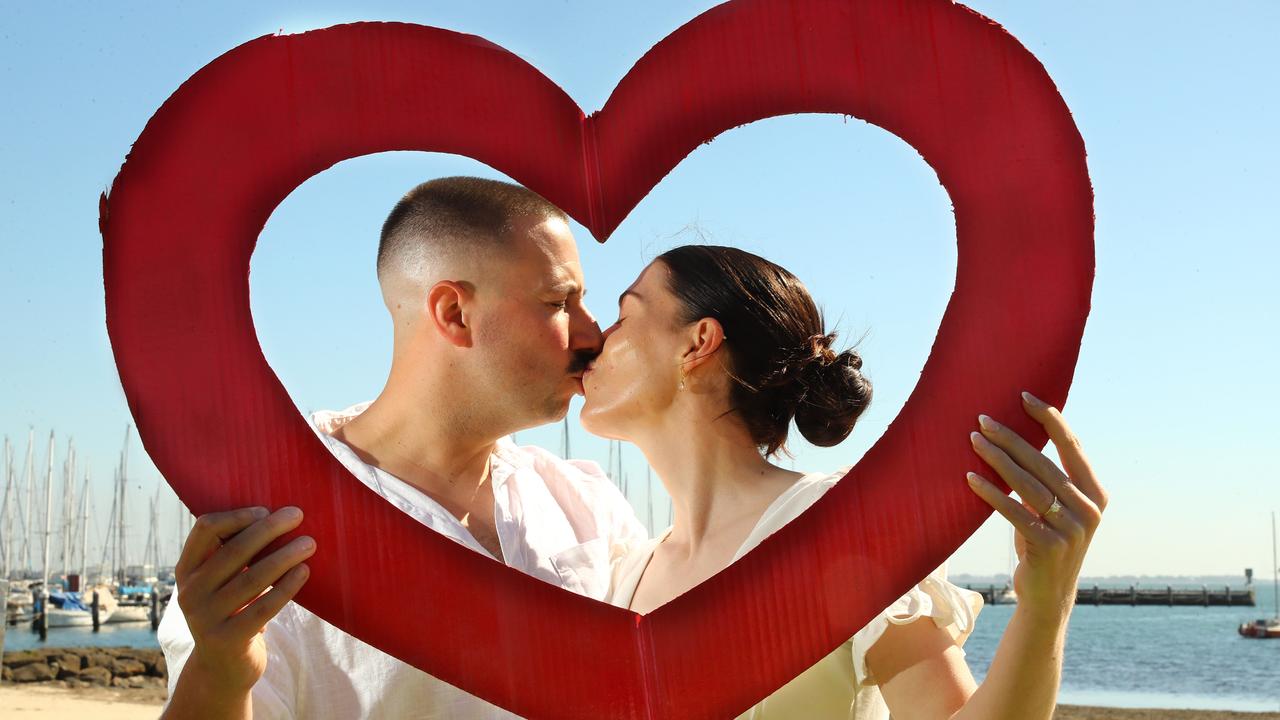 Colac couple Jesse O'Keeffe and Tahlia Whytcross. Picture: Alison Wynd