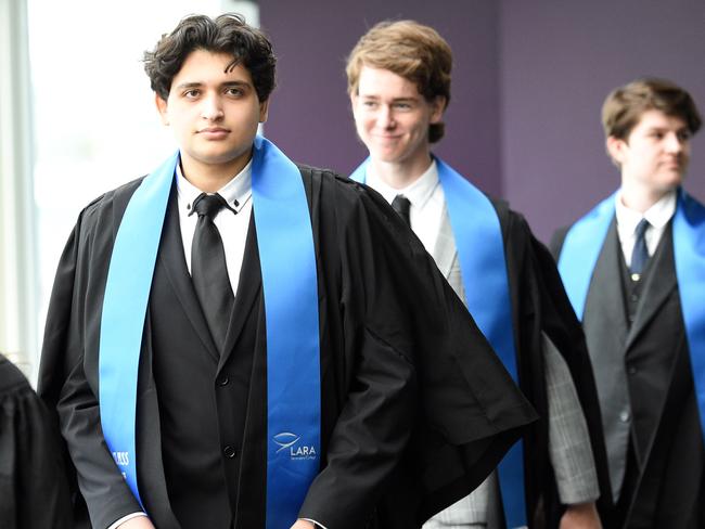 Lara Secondary College 2021 graduation dinner at The Pier. Picture: David Smith