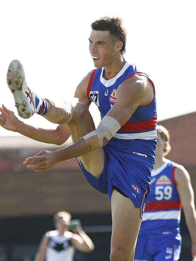 Sam Darcy will be sidelined for an unknown period while he waits for a small hole in his lung to heal. Picture: Darrian Traynor / Getty Images