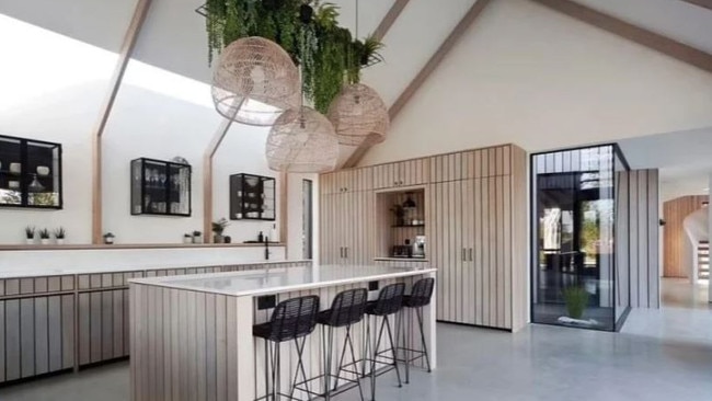 Imagine eating breakfast at this kitchen island. Picture: Channel 4