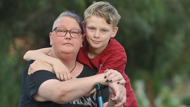 Peta Marshall, pictured with her son Jethro, 12, has been ramped multiple times in past few years at the Royal Adelaide Hospital. Picture: Keryn Stevens