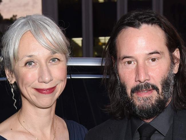 TOPSHOT - LOS ANGELES, CALIFORNIA - NOVEMBER 02: Alexandra Grant and Keanu Reeves attend the 2019 LACMA Art + Film Gala Presented By Gucci at LACMA on November 02, 2019 in Los Angeles, California.   Presley Ann/Getty Images for Audi/AFP (Photo by Presley Ann / GETTY IMAGES NORTH AMERICA / AFP)