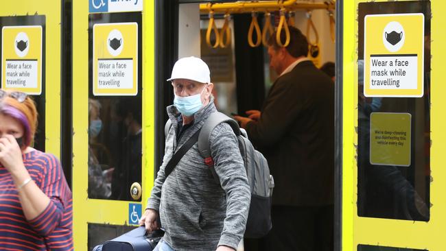 Victoria has scrapped its masks on public transport rule. Picture: David Crosling