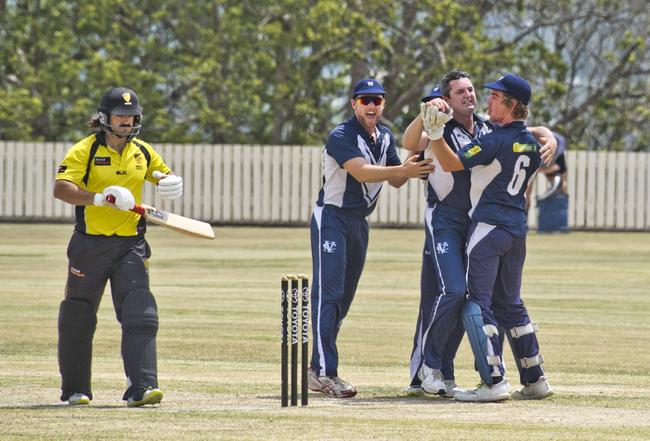 Benjamin Boyd, Victoria celebrates the wicket of Calum How, WA. Victoria vs Western Australia. Country Cricket Championships, Men's Grand Final. Saturday, 11th Jan, 2020.