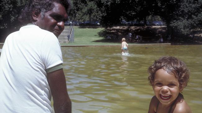 Kenneth Ngalatiji Ken with is daughter Rebekah. Picture: The Ken Family