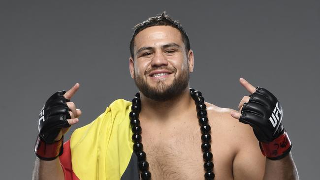 UFC fighter Tai Tuivasa after his Las Vegas win over Harry Hunsucker in March. Picture: Mike Roach/Zuffa LLC