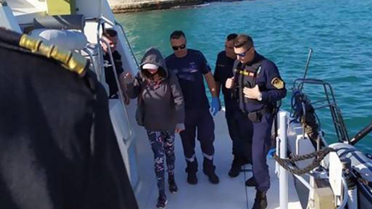 She had been floating at sea for three days. Picture: Crete Live