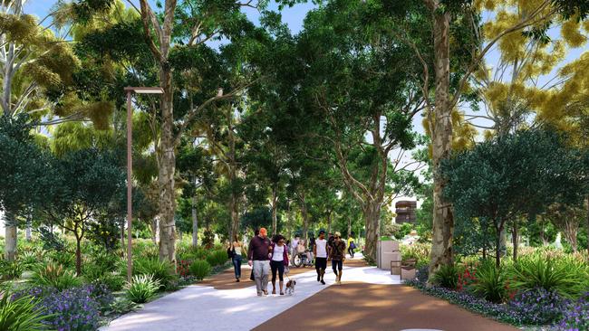 Artist’s impression of how the Victoria Park transfrmation could look. Picture: Brisbane City Council