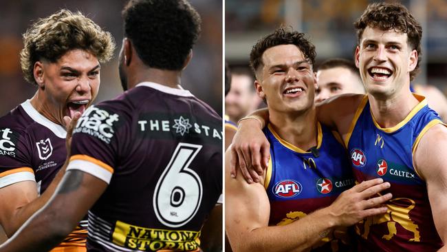 The Broncos and Lions are both in grand final this coming weekend.