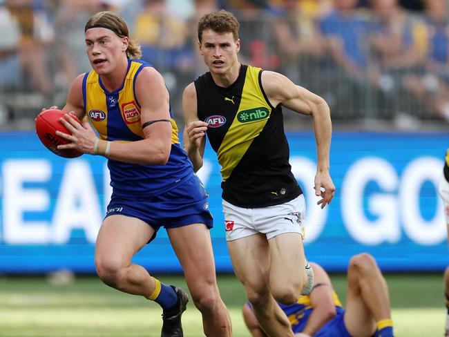 Reid was huge against the Tigers. Picture: Getty Images