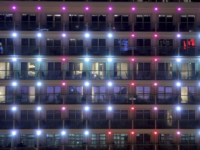 Empty cabins on the cruise ship World Dream after passengers have left the ship after being quarantined for the coronavirus in Hong Kong. Picture: AP