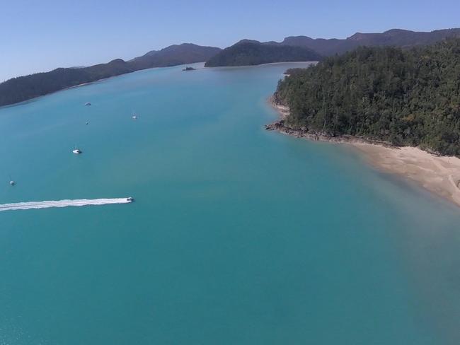 Footage from the extraction of the 12-year-old shark attack victim from Cid Harbour. Picture: RACQ CQ Rescue