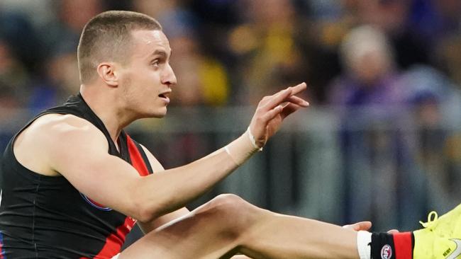 Orazio Fantasia may ask for a trade out of the Bombers to Adelaide this trade period. Picture: AAP