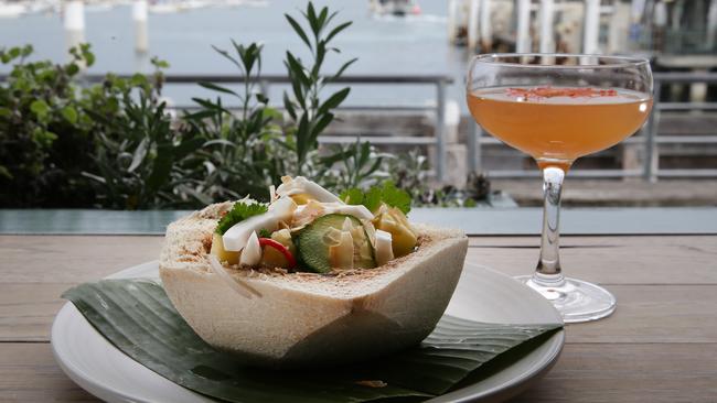 Papi Chulo brings global flavours to Manly. The swordfish kinilaw, pineapple, young coconut, chilli, coconut vinegar.