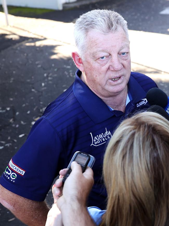 Phil Gould addressed the media on Monday. Picture: Mark Kolbe/Getty