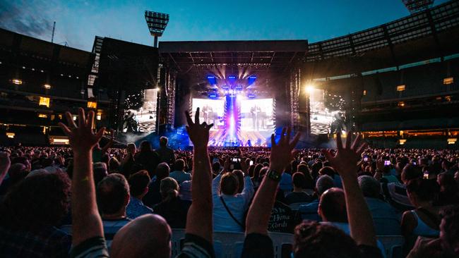 The view from the crowd during Billy Joel's concert at the Melbourne Cricket Ground, presented by Frontier Touring and Always Live on December 10, 2022. Picture: Brian Purnell / Mushroom Creative House