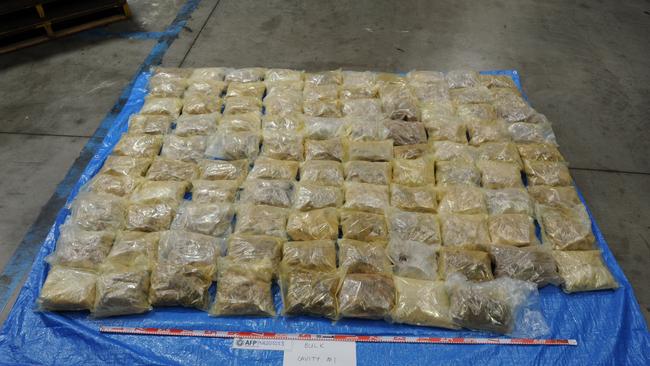 The MDMA totalled approximately 448kg with an estimated street value of $79 million.,