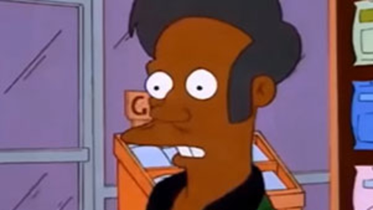 <i>Simpsons</i> character Apu Nahasapeemapetilon has become the centre of racial backlash.