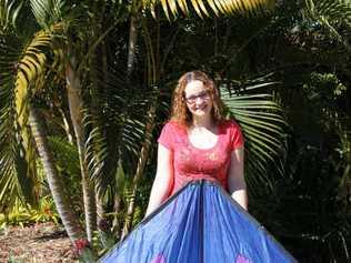 Cody Hawdon at her parents Gulmarrad home, 17 years after her world record flight.