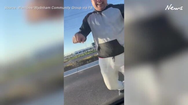 Man punches car in wild road rage attack