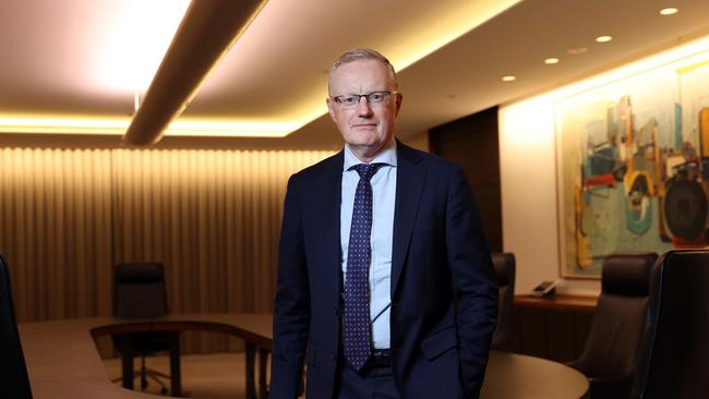 RBA Governor Philip Lowe. Picture: Richard Dobson.
