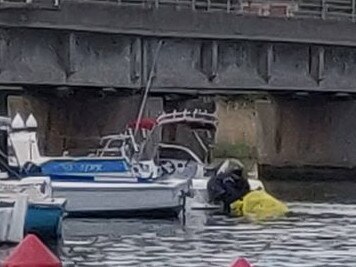 Some of the plastic junk tangled in a boat propeller.