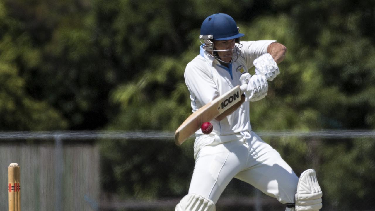 Brian May bats for Western Districts. Picture: Kevin Farmer