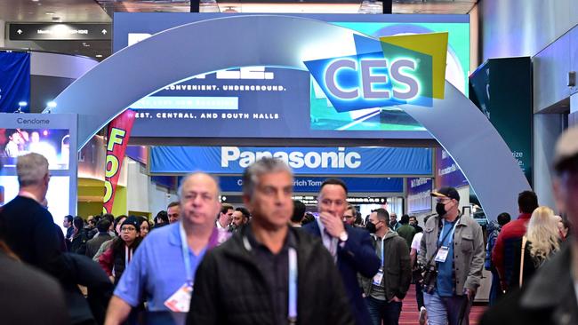 Some of the crowd at the Las Vegas Convention Centre during the Consumer Electronics Show. Picture: AFP