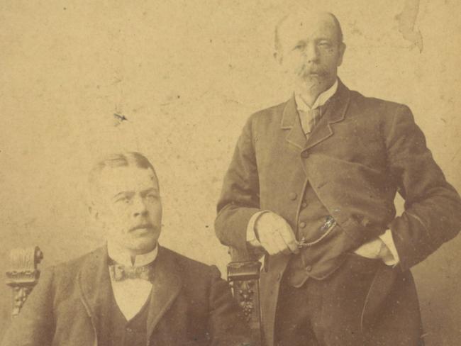 Carsten Borchgrevink (left) and Henrik Bull (right). Picture: Warrnambool Library