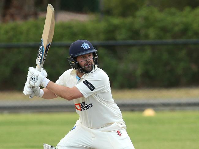 Chris Weeks made a rare duck against Endeavour Hills. Picture: Hamish Blair