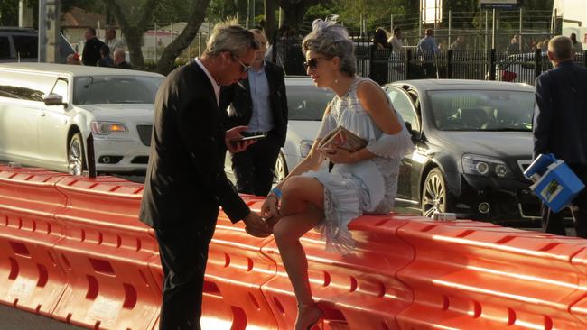 Revellers enjoying Melbourne Cup at the Gold Coast Turf Club.