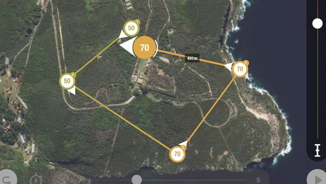 Setting waypoints for the Bebop 2