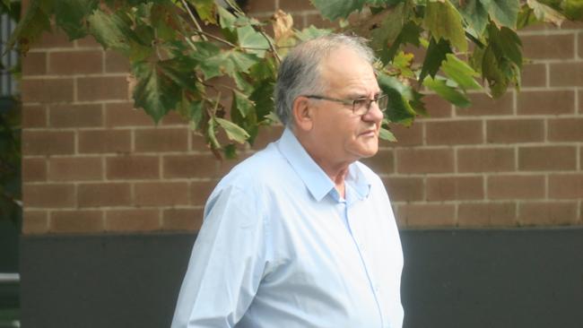 Garry Alan Randall, 61, leaving Wyong Local Court after being sentenced for filming a persons private parts without consent. Picture: News Local
